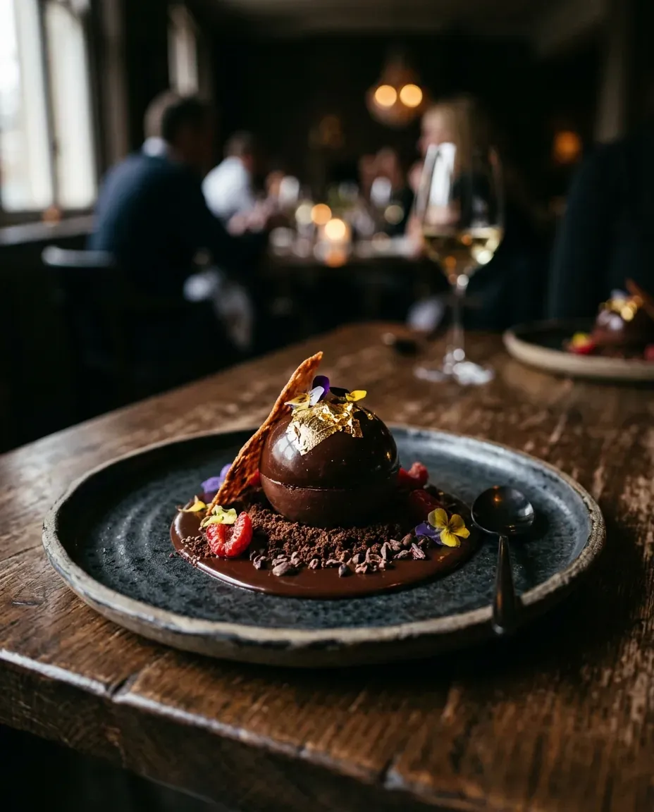 Foodfotografie Dessert Blattgold