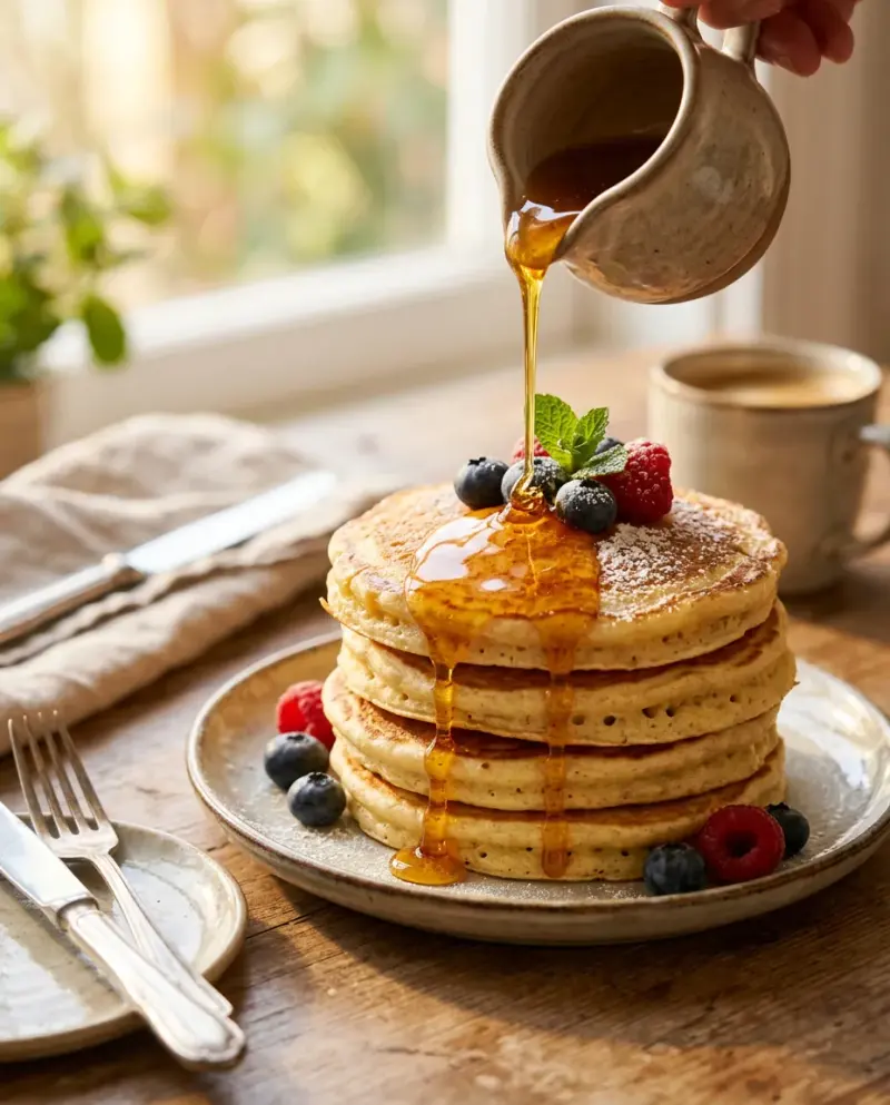 Foodfotografie Pancakes Honig
